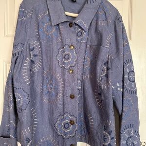 Carole little Linen Jacket -plus size